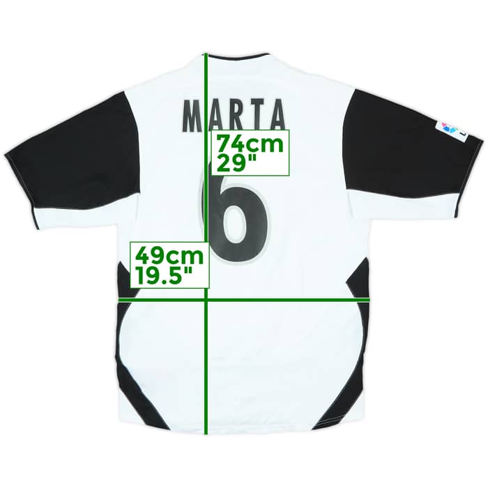 2003-04 Valencia Home Shirt Marta #6 - 8/10 - (S)