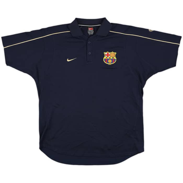 2001-02 Barcelona Nike Polo Shirt - 8/10 - (L)