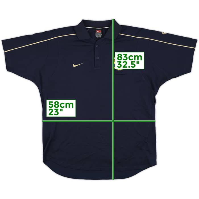 2001-02 Barcelona Nike Polo Shirt - 8/10 - (L)