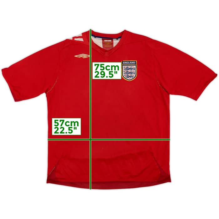 2006-08 England Away Shirt - 5/10 - (XL)