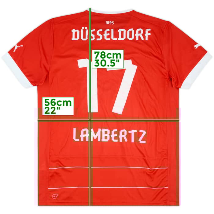 2012-13 Fortuna Dusseldorf Home Shirt Lambertz #17 - 5/10 - (XL)