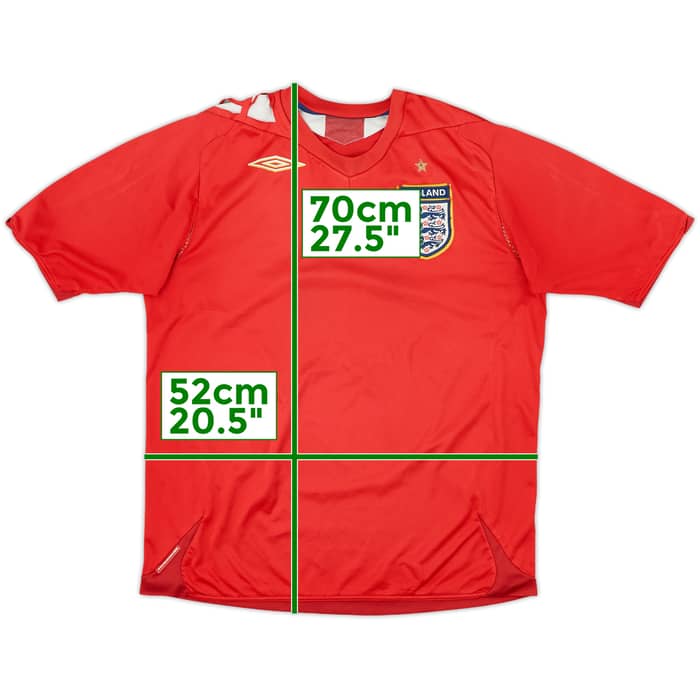 2006-08 England Away Shirt - 5/10 - (M)