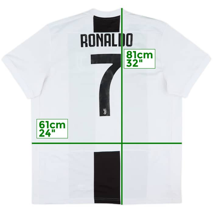 2018-19 Juventus Home Shirt Ronaldo #7 - 7/10 - (XL)