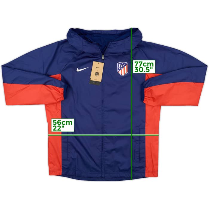 2023-24 Atletico Madrid Nike Hooded Rain Jacket (L)
