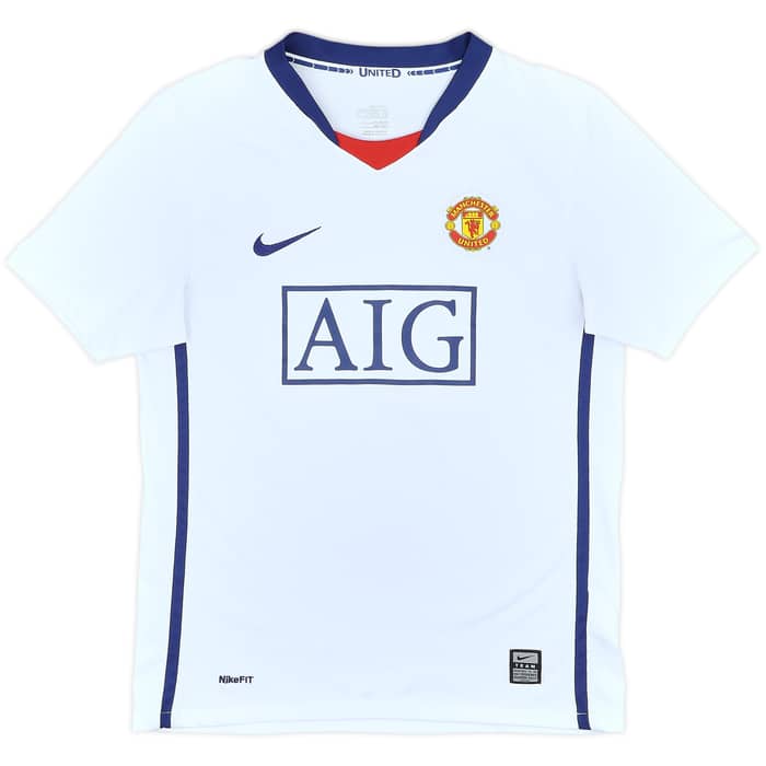 2008-10 Manchester United Away Shirt - 10/10 - (L.Boys)