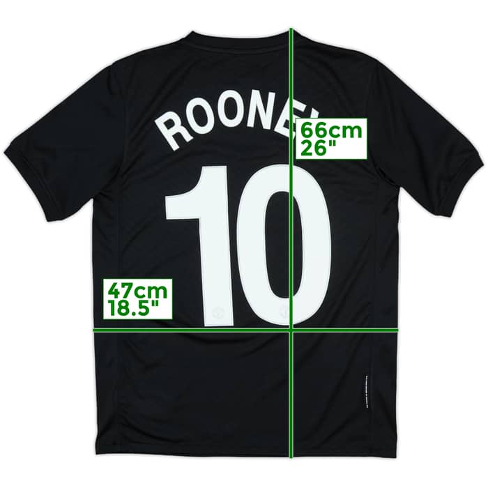 2009-10 Manchester United Away Shirt Rooney #10 - 8/10 - (XL.Boys)