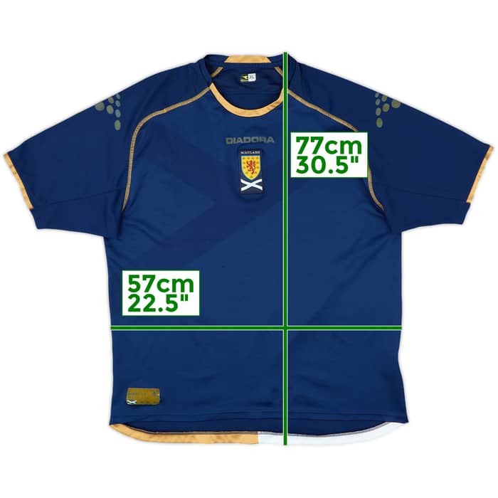2007-08 Scotland Home Shirt - 7/10 - (XL)