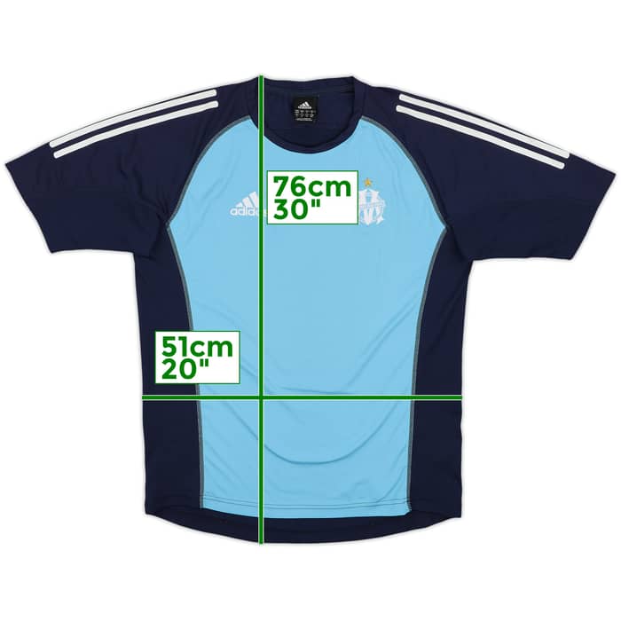 2002-03 Olympique Marseille adidas Training Shirt - 7/10 - (S/M)