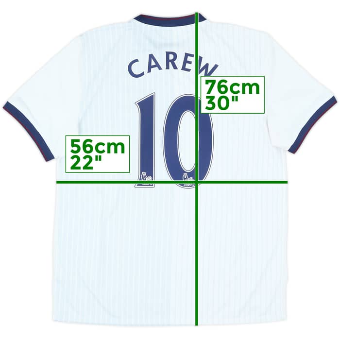 2009-10 Aston Villa Away Shirt Carew #10 - 10/10 - (L)