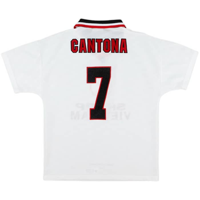 1996-97 Manchester United Away Shirt Cantona #7 - 7/10 - (XL.Boys)