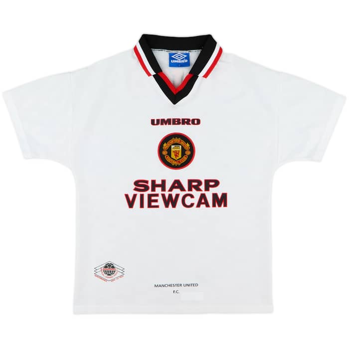 1996-97 Manchester United Away Shirt Cantona #7 - 7/10 - (XL.Boys)
