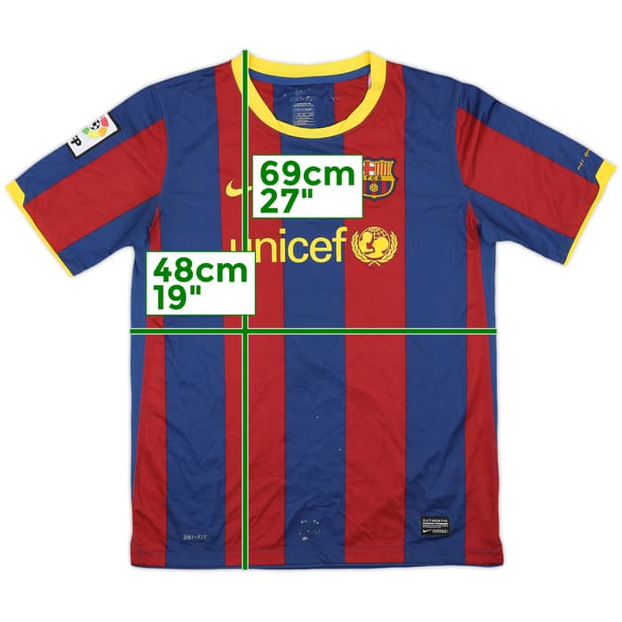 2010-11 Barcelona Home Shirt - 4/10 - (XL.Boys)