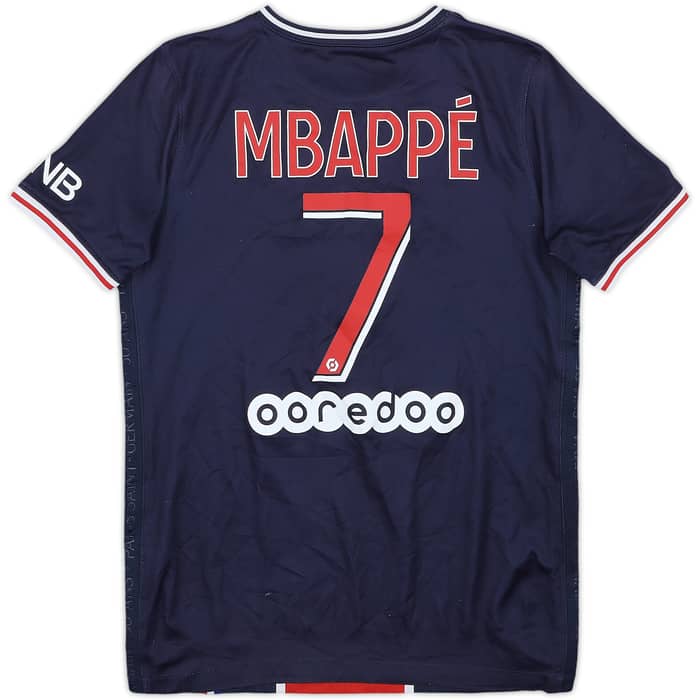 2021-22 Paris Saint-Germain Home Shirt Mbappe #7 - 7/10 - (M.Boys)