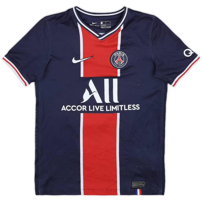 2021-22 Paris Saint-Germain Home Shirt Mbappe #7 - 7/10 - (M.Boys)