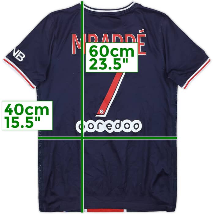 2021-22 Paris Saint-Germain Home Shirt Mbappe #7 - 7/10 - (M.Boys)
