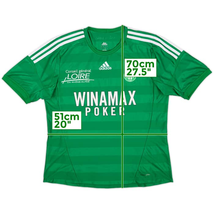 2012-13 Saint Etienne Home Shirt - 8/10 - (L)