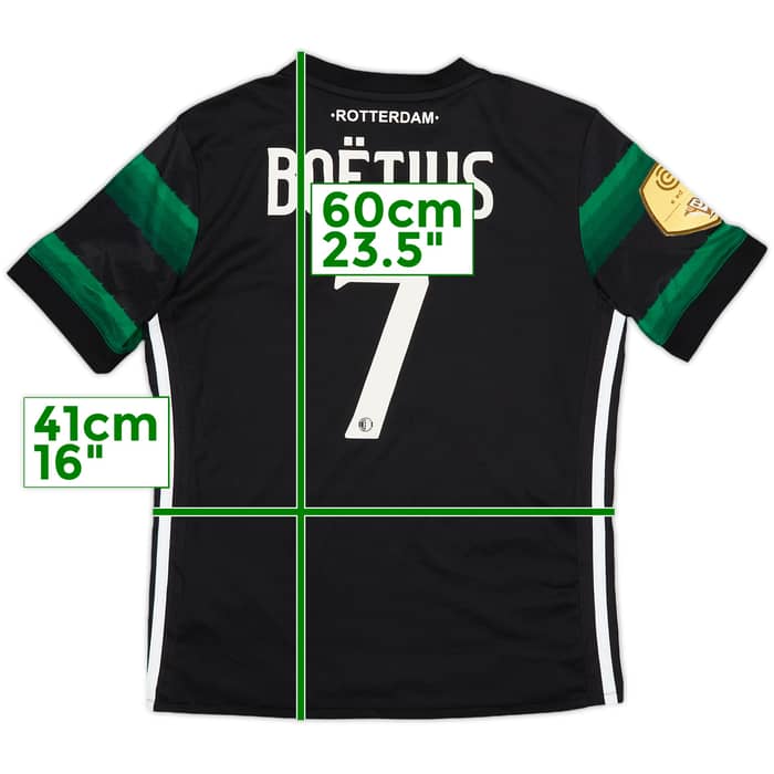 2017-18 Feyenoord Away Shirt Boetius #7 - 7/10 - (M.Boys)