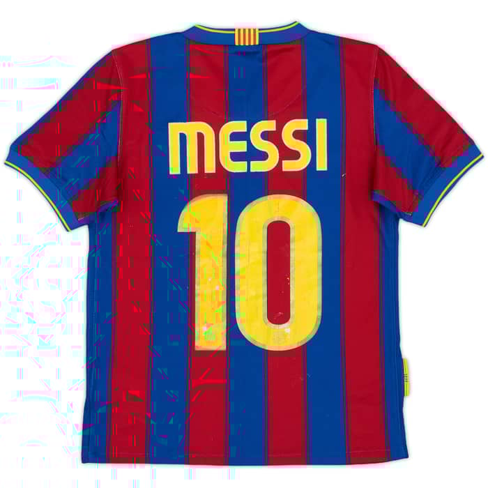 2009-10 Barcelona Home Shirt Messi #10 - 5/10 - (S.Boys)
