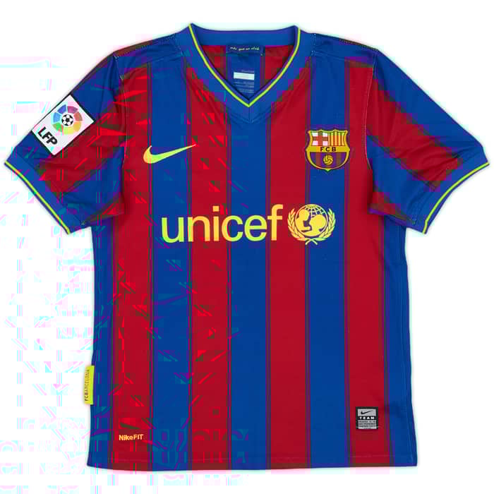 2009-10 Barcelona Home Shirt Messi #10 - 5/10 - (S.Boys)