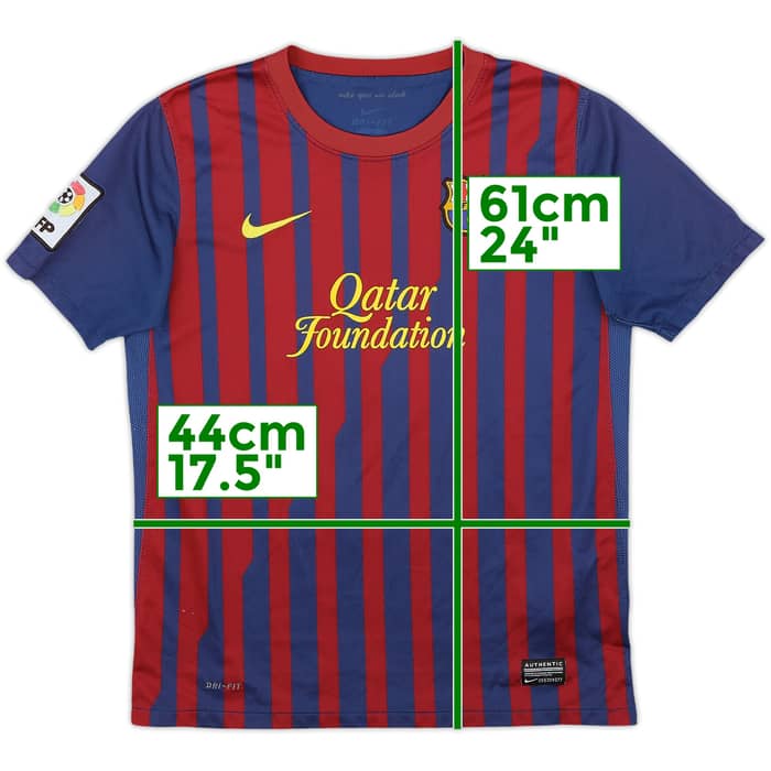 2011-12 Barcelona Home Shirt - 6/10 - (L.Boys)