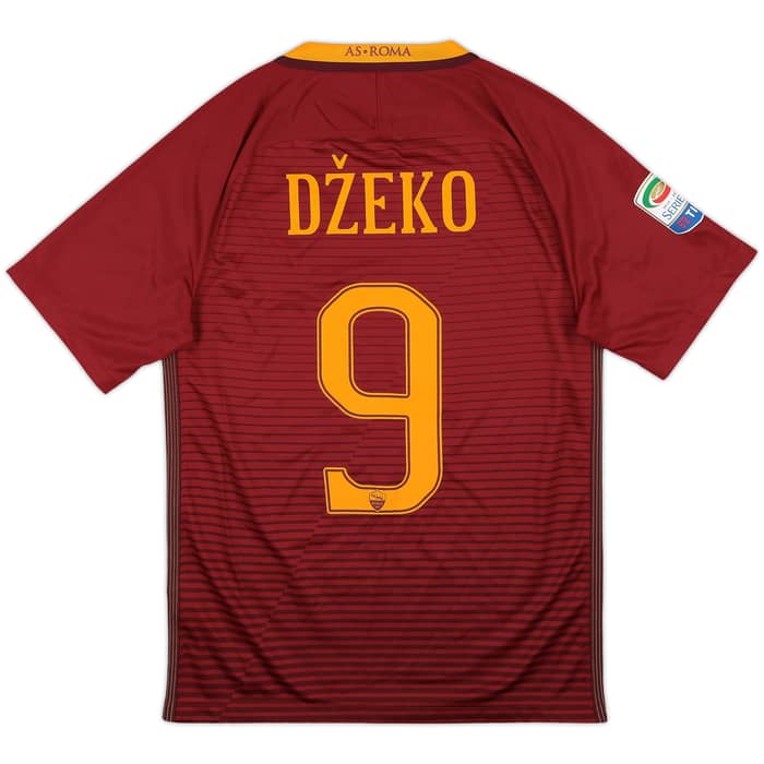 2016-17 Roma Home Shirt Dzeko #9 - 9/10 - (S)