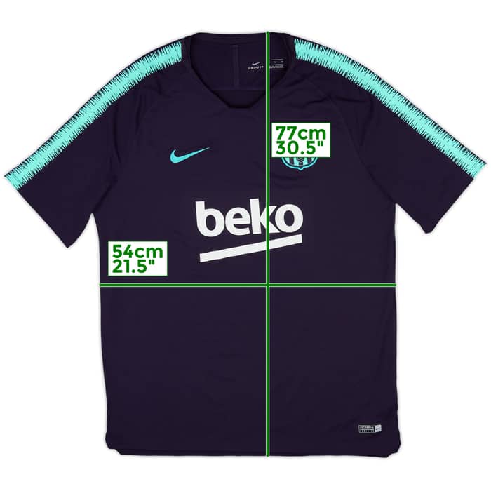 2018-19 Barcelona Nike Training Shirt - 9/10 - (XL)