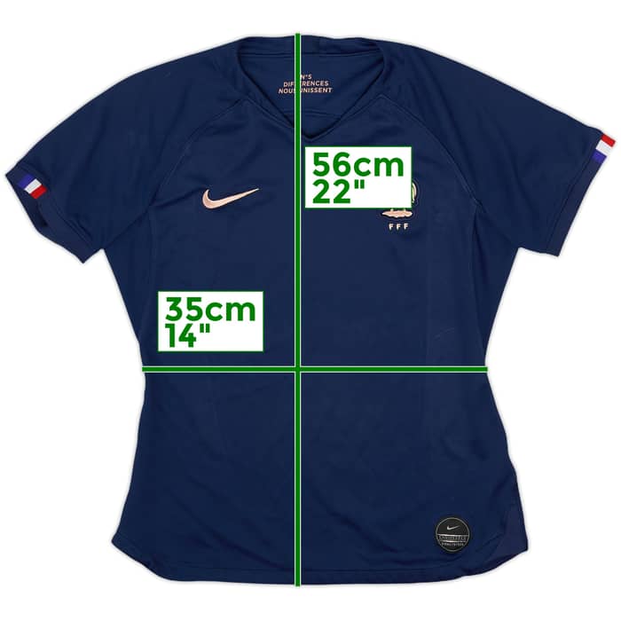 2019 France Centenary Home Shirt - 9/10 - (Women's S)