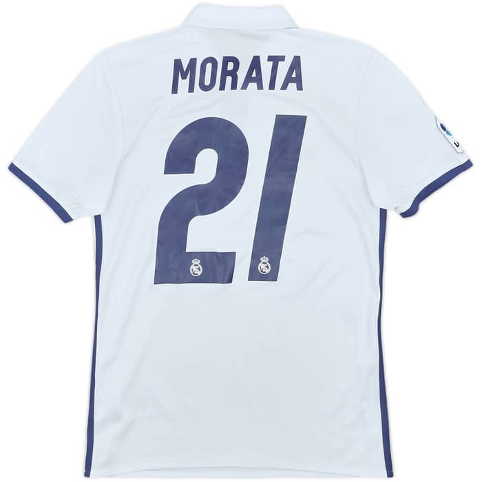 2016-17 Real Madrid Home Shirt Morata #21 - 4/10 - (XS)