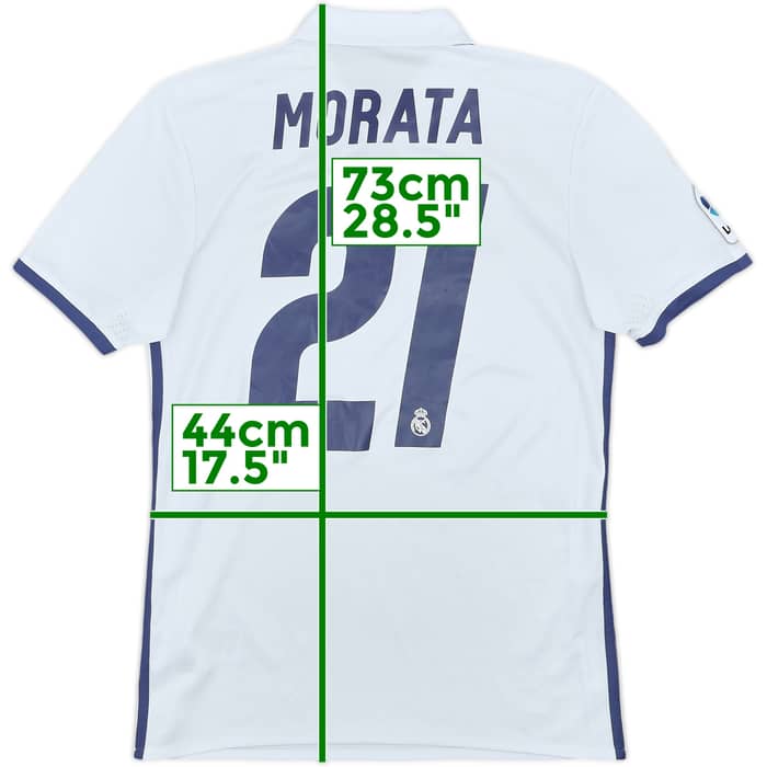 2016-17 Real Madrid Home Shirt Morata #21 - 4/10 - (XS)