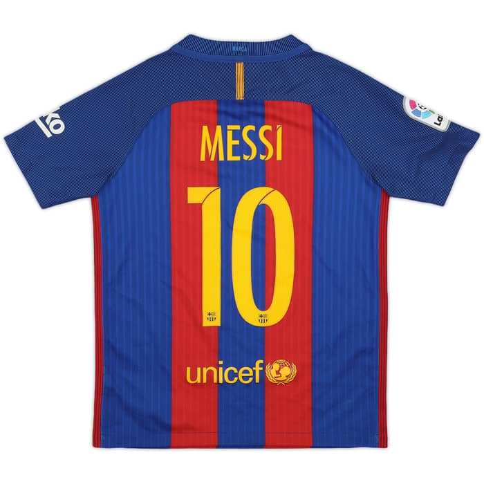 2016-17 Barcelona Home Shirt Messi #10 - 8/10 - (M.Boys)