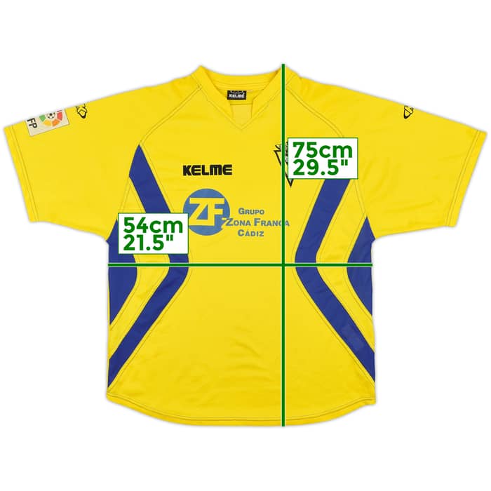 2003-04 Cadiz Home Shirt - 8/10 - (M)