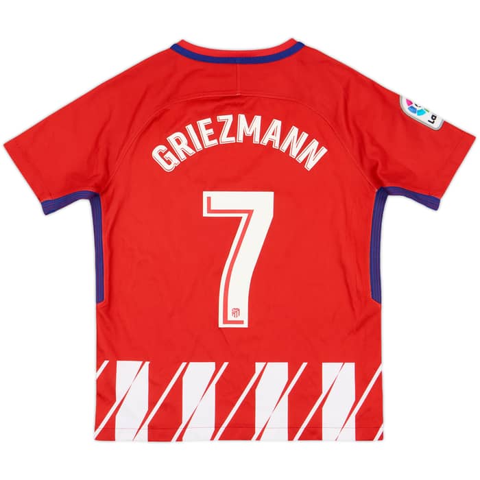 2017-18 Atletico Madrid Home Shirt Griezmann #7 - 8/10 - (M.Boys)