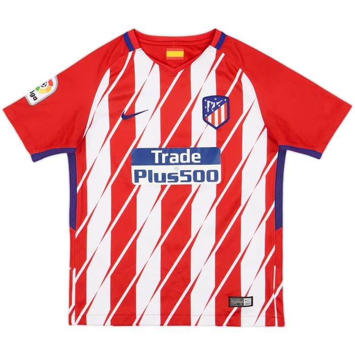 2017-18 Atletico Madrid Home Shirt Griezmann #7 - 8/10 - (M.Boys)