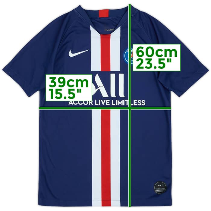 2019-20 Paris Saint-Germain Home Shirt - 8/10 - (L.Boys)