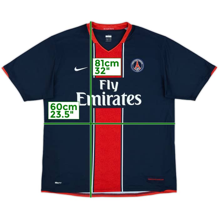 2007-08 Paris Saint-Germain Home Shirt - 10/10 - (XL)