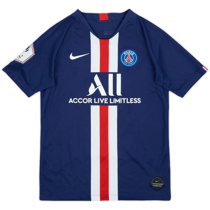 2019-20 Paris Saint-Germain Home Shirt Mbappe #7 - 7/10 - (L.Boys)