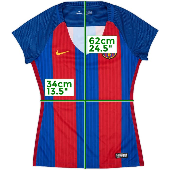 2016-17 Barcelona Home Shirt - 10/10 - (Women's XS)