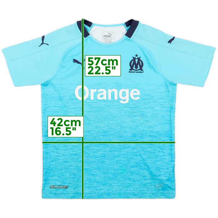 2018-19 Olympique Marseille Third Shirt - 7/10 - (M.Boys)