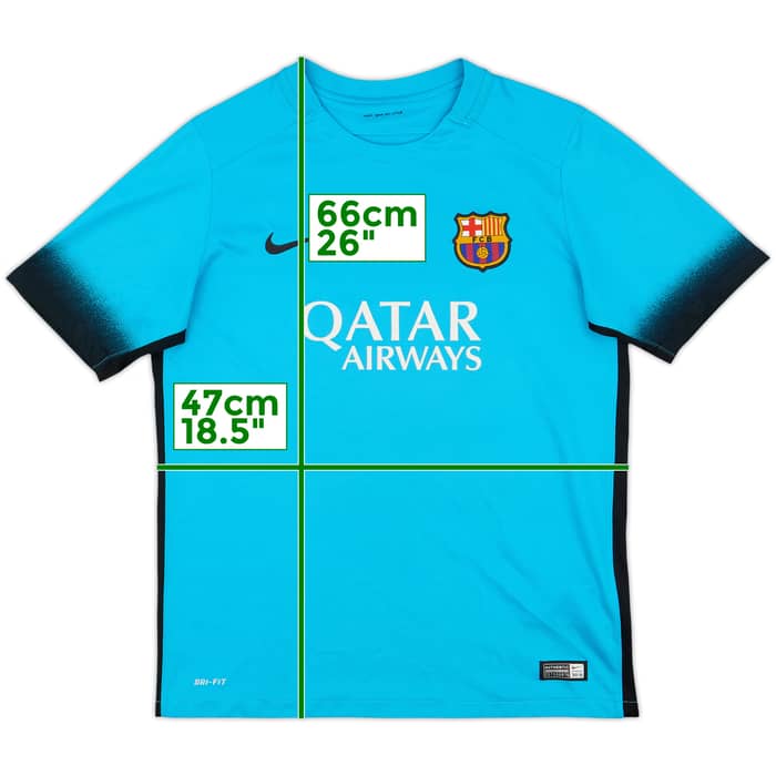 2015-16 Barcelona Third Shirt - 7/10 - (XL.Boys)