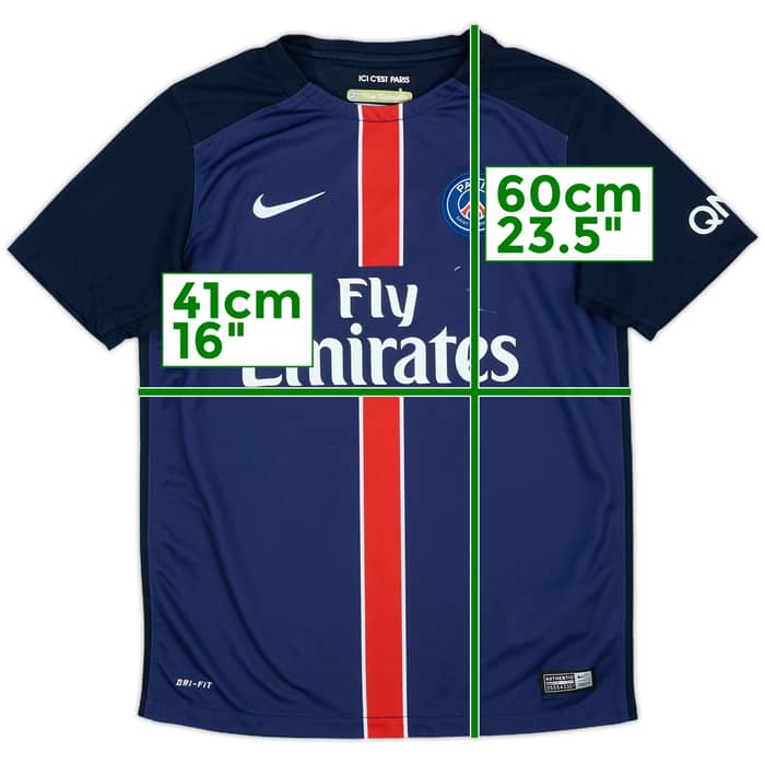 2015-16 Paris Saint-Germain Home Shirt - 7/10 - (L.Boys)