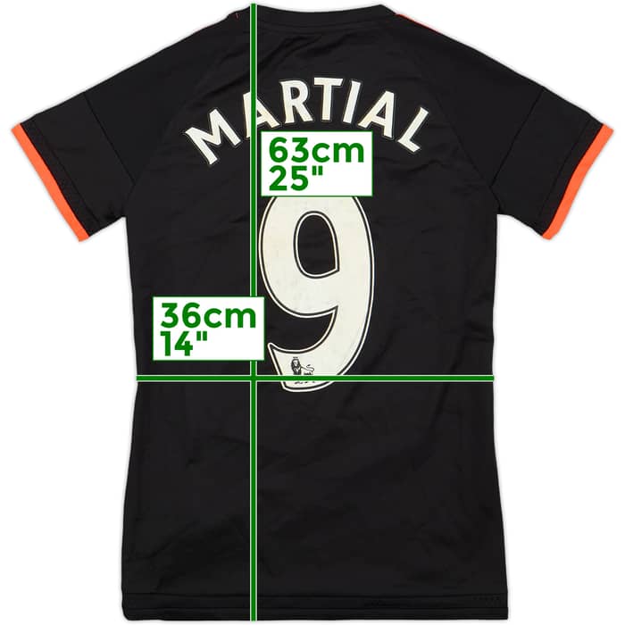 2015-16 Manchester United Third Shirt Martial #9 - 5/10 - (Women's XS)