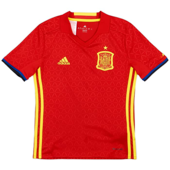 2016-17 Spain Home Shirt - 9/10 - (S.Boys)