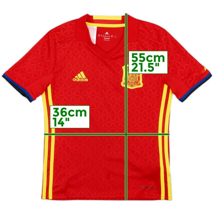 2016-17 Spain Home Shirt - 9/10 - (S.Boys)