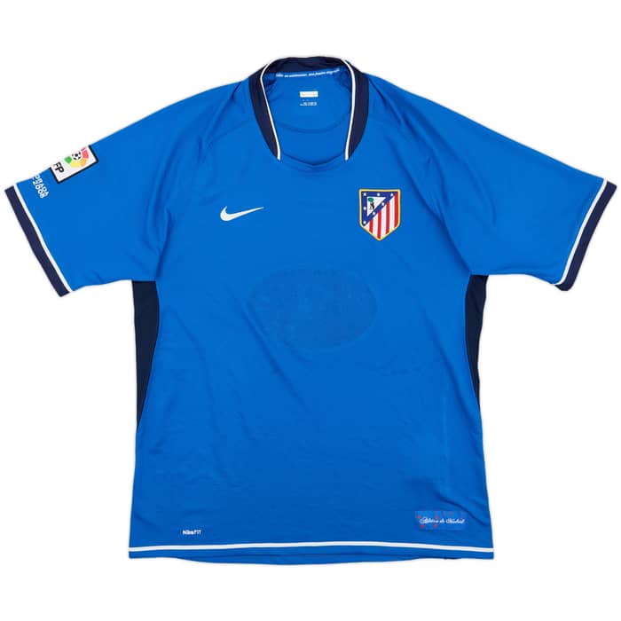 2007-08 Atletico Madrid Away Shirt - 4/10 - (L)