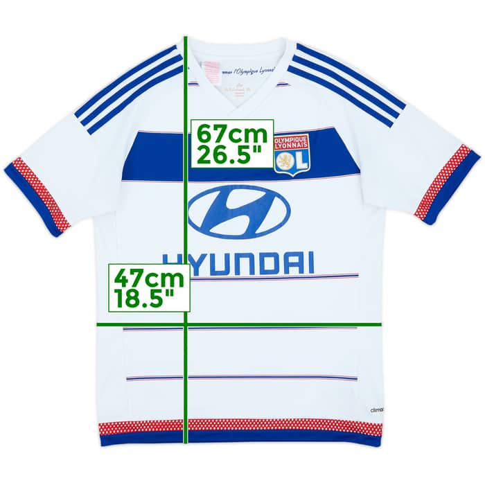 2015-16 Lyon Home Shirt - 6/10 - (XL.Boys)