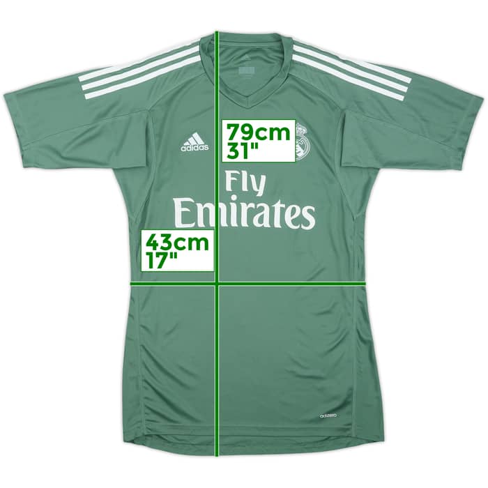 2017-18 Real Madrid GK S/S Shirt - 7/10 - (S)