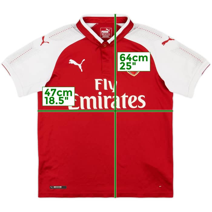2017-18 Arsenal Home Shirt - 7/10 - (L.Boys)