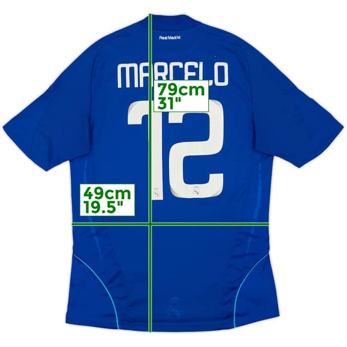 2008-09 Real Madrid Away Shirt Marcelo #12 - 6/10 - (M)