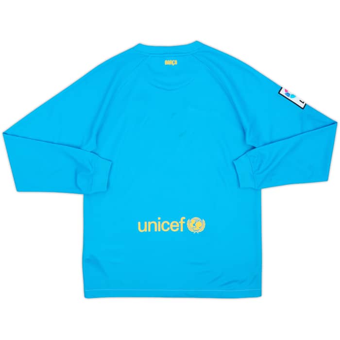 2014-15 Barcelona GK Shirt - 7/10 - (M.Boys)