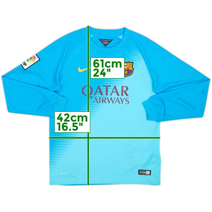 2014-15 Barcelona GK Shirt - 7/10 - (M.Boys)